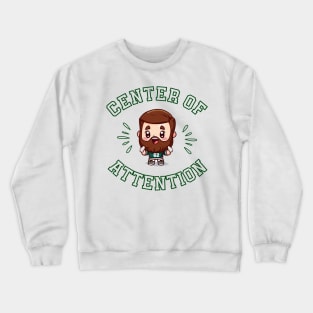 Jason Kelce Center of Attention Kawaii Shirt (Green Text) Crewneck Sweatshirt